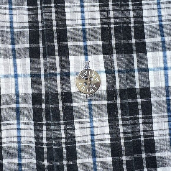 Ariat Pro Series Button Up Shirt Mens Size XL Long Sleeve Western Plaid - Picture 8 of 10